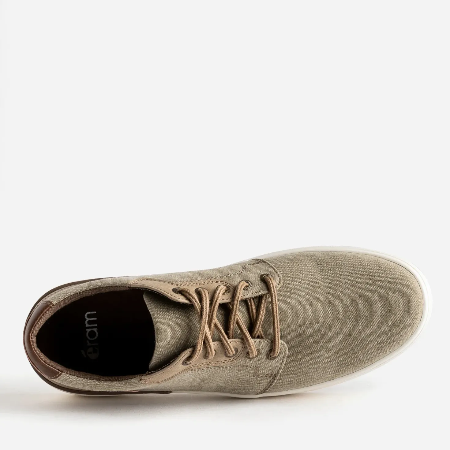 Tennis beige chiné en toile