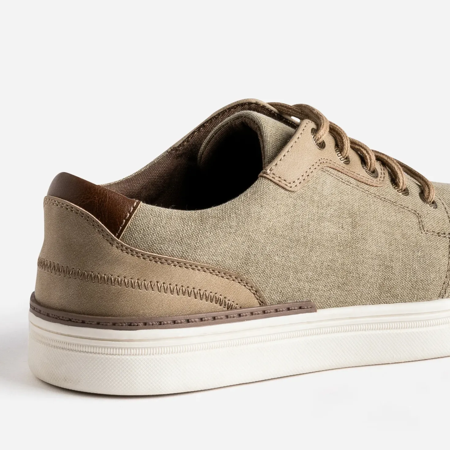Tennis beige chiné en toile