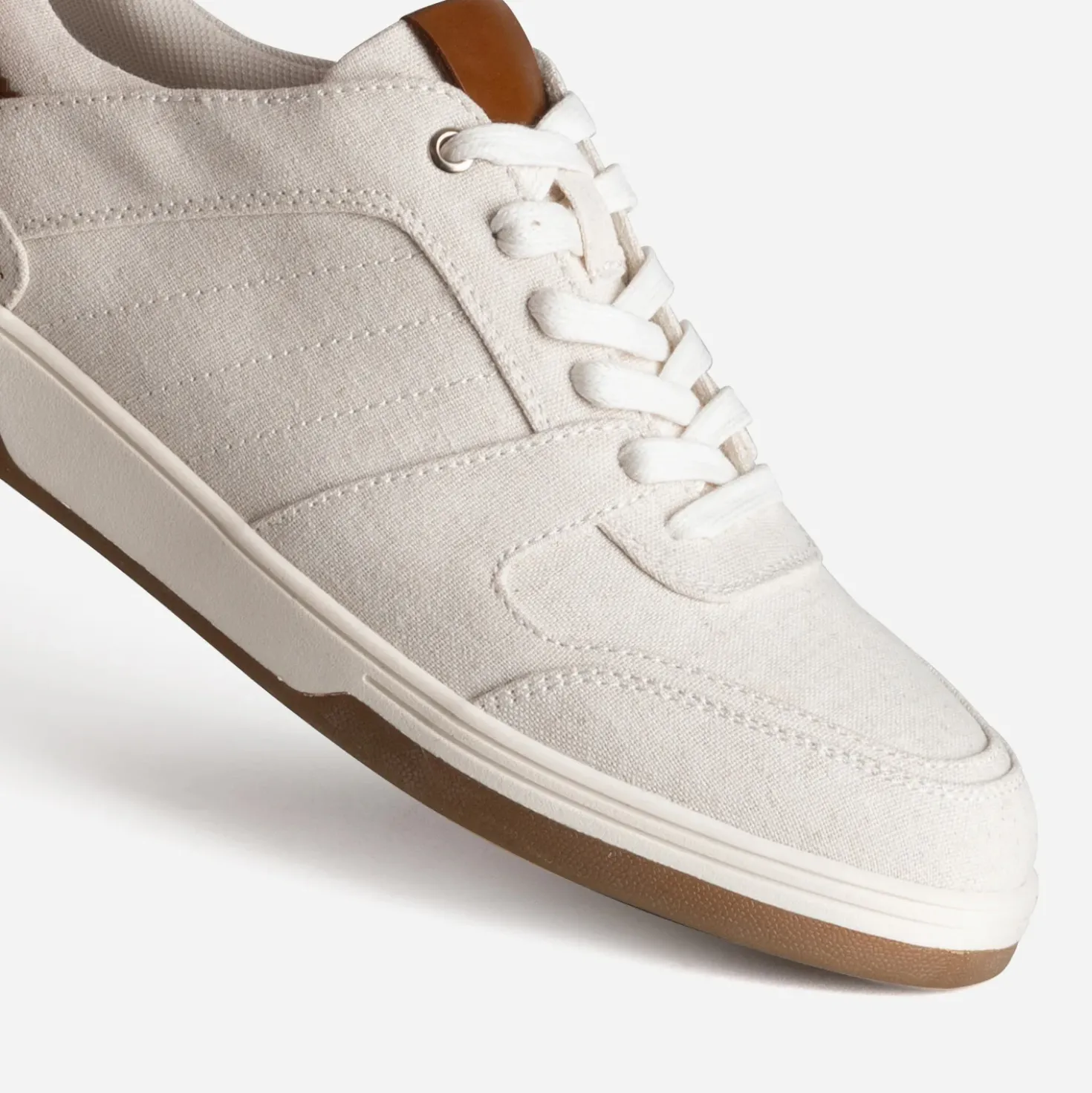 Tennis beige chiné toile