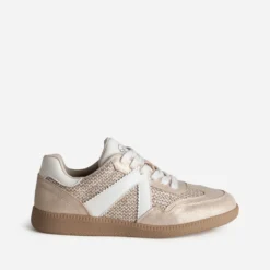 Tennis beige dorée bi-matière