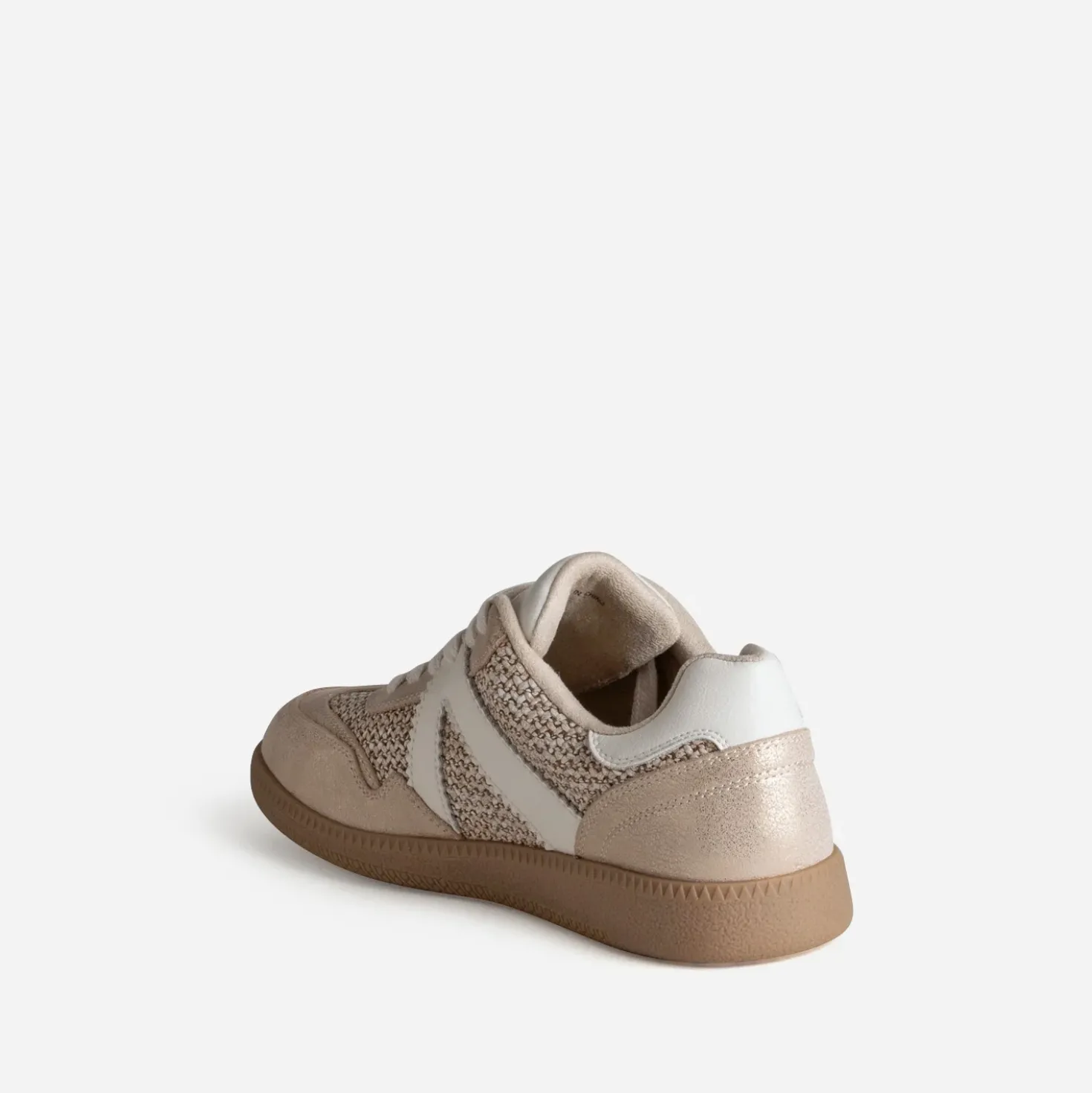 Tennis beige dorée bi-matière
