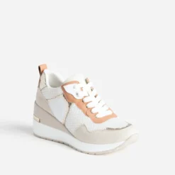 Tennis blanche, beige, terracotta semelle amovible