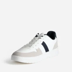 Tennis blanche, gris clair et marine