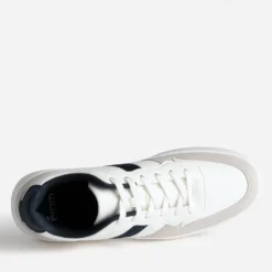 Tennis blanche, gris clair et marine