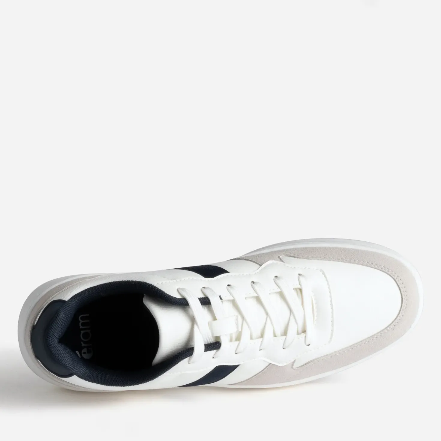 Tennis blanche, gris clair et marine