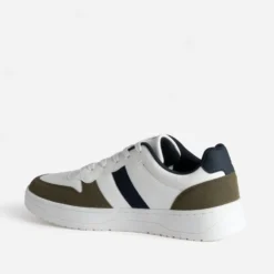 Tennis blanche, kaki et marine