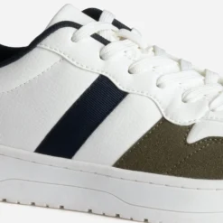 Tennis blanche, kaki et marine