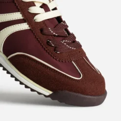 Tennis bordeaux bi-matière