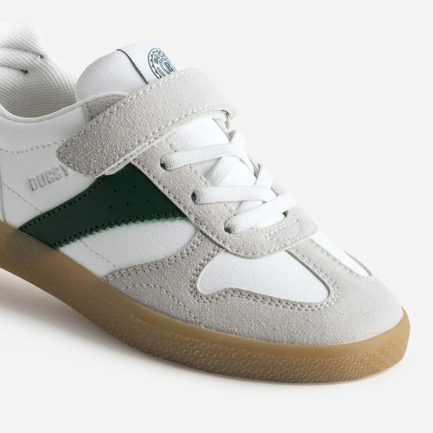 Tennis BUGGY blanche, grise, verte
