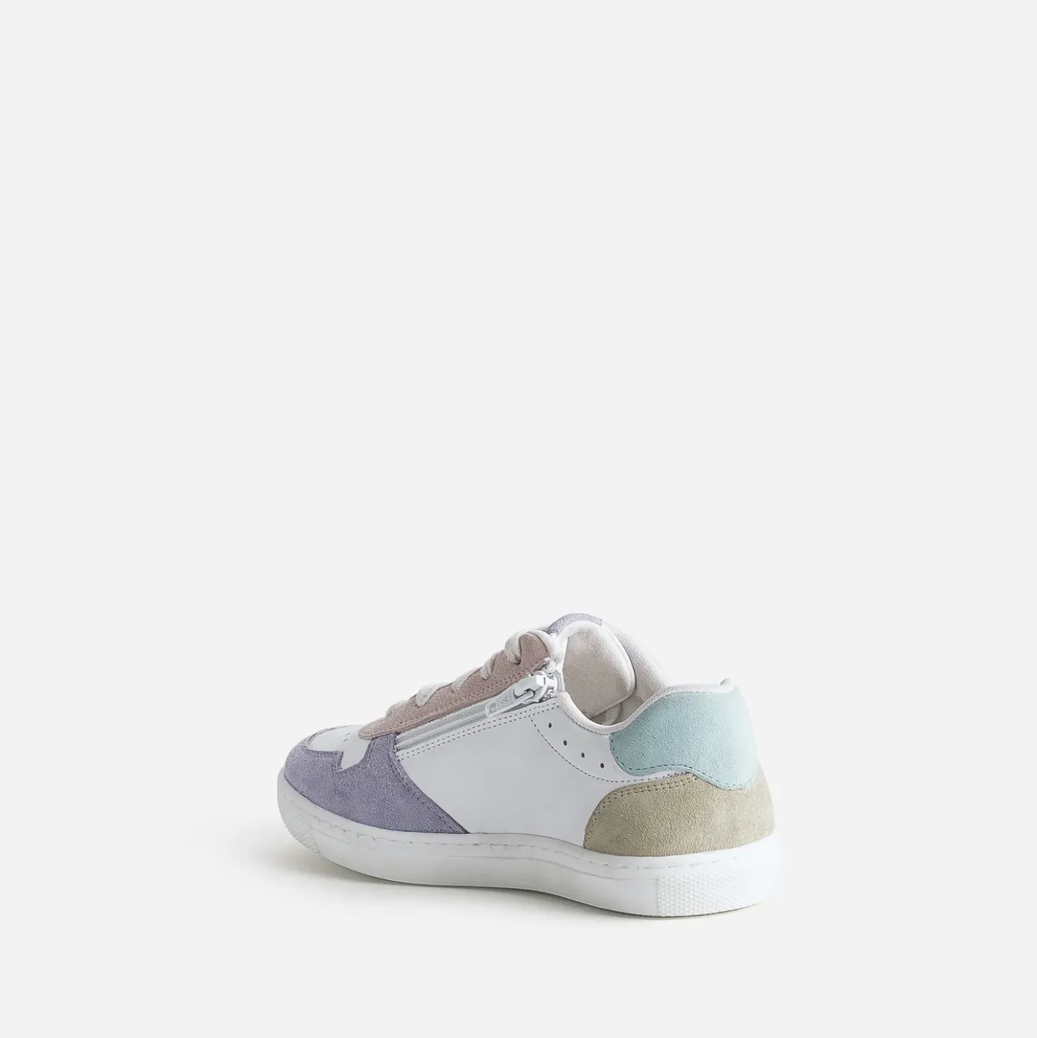 Tennis BUGGY cuir blanc et pastel