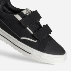 Tennis BUGGY noire en toile détails blancs