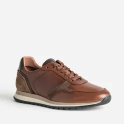 Tennis camel cuir
