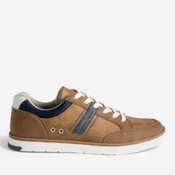 Tennis camel et bleu marine