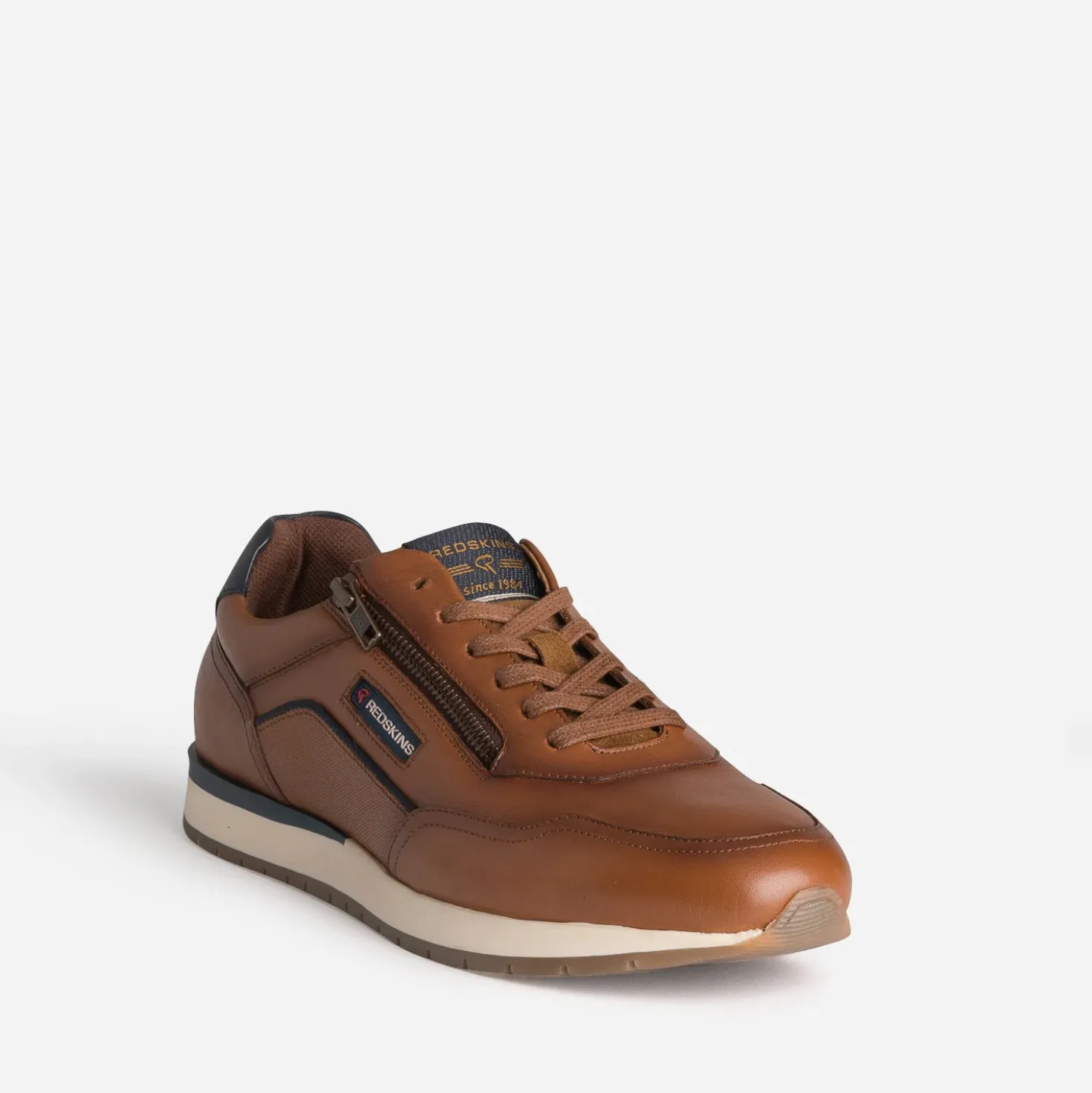 Tennis cognac cuir