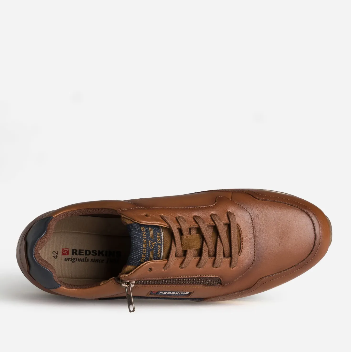 Tennis cognac cuir