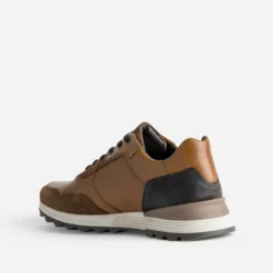 Tennis cognac cuir