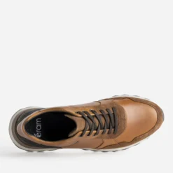 Tennis cognac cuir