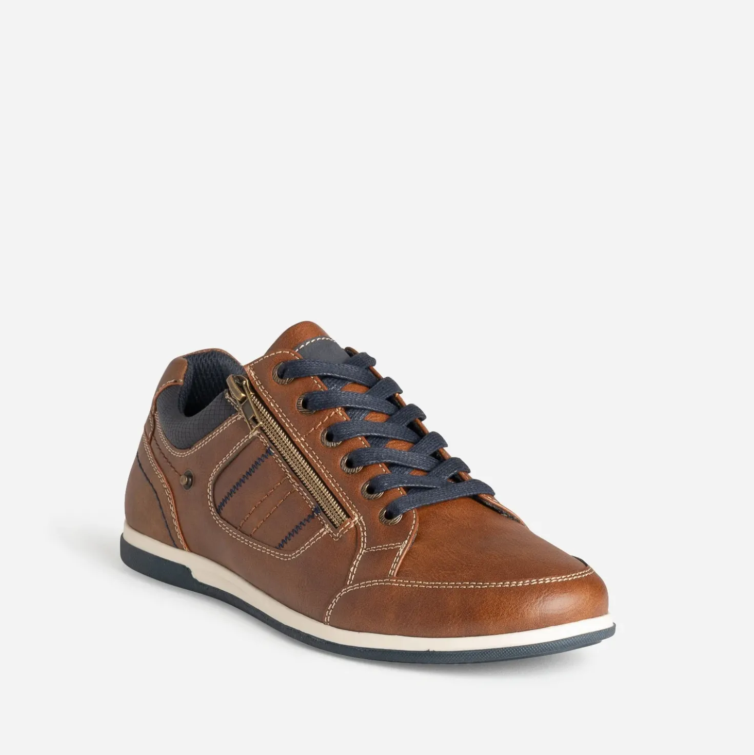 Tennis cognac et marine