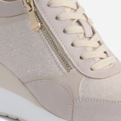 Tennis compensée beige