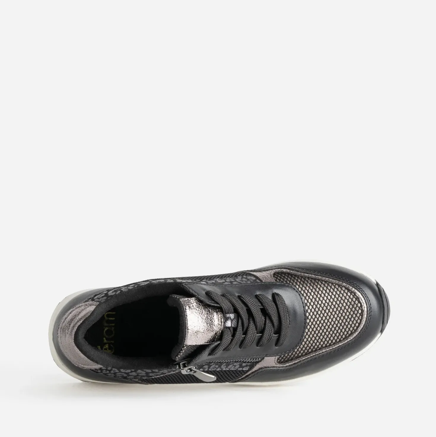 Tennis compensée noire multi matières
