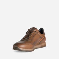 Tennis FLUCHOS camel cuir