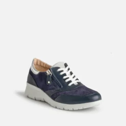 Tennis FRANCE ARNO marine cuir