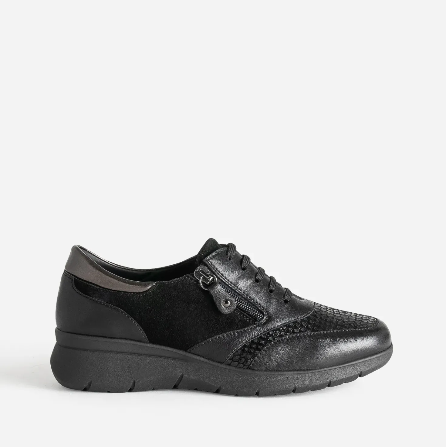 Tennis FRANCE ARNO noire en cuir