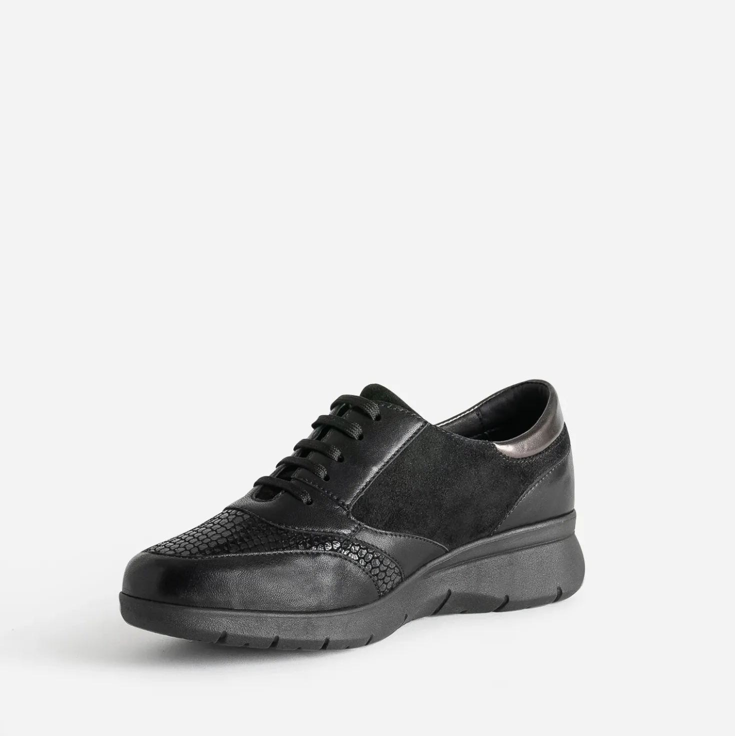 Tennis FRANCE ARNO noire en cuir