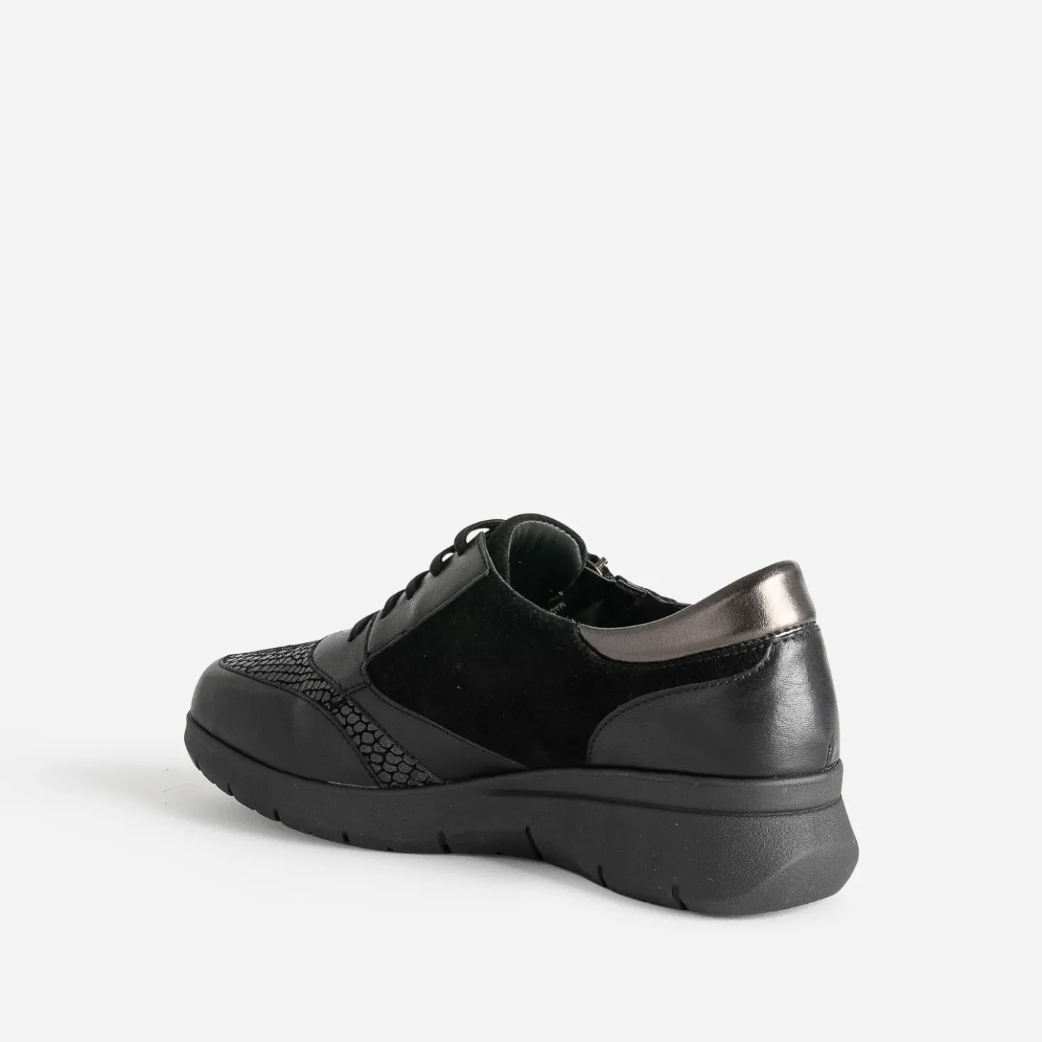 Tennis FRANCE ARNO noire en cuir