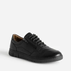 Tennis FRANCE ARNO noir en cuir