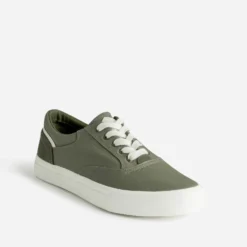 Tennis homme en toile kaki