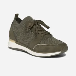Tennis kaki tricotée