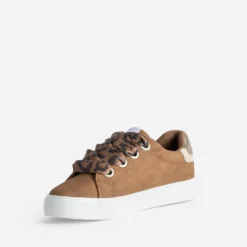 Tennis KAPORAL camel avec lacets léopard