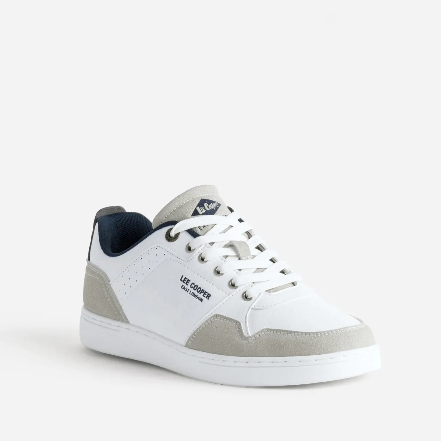 Tennis LEE COOPER blanche, beige et marine