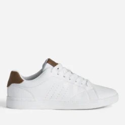 Tennis LEE COOPER blanche détails marron