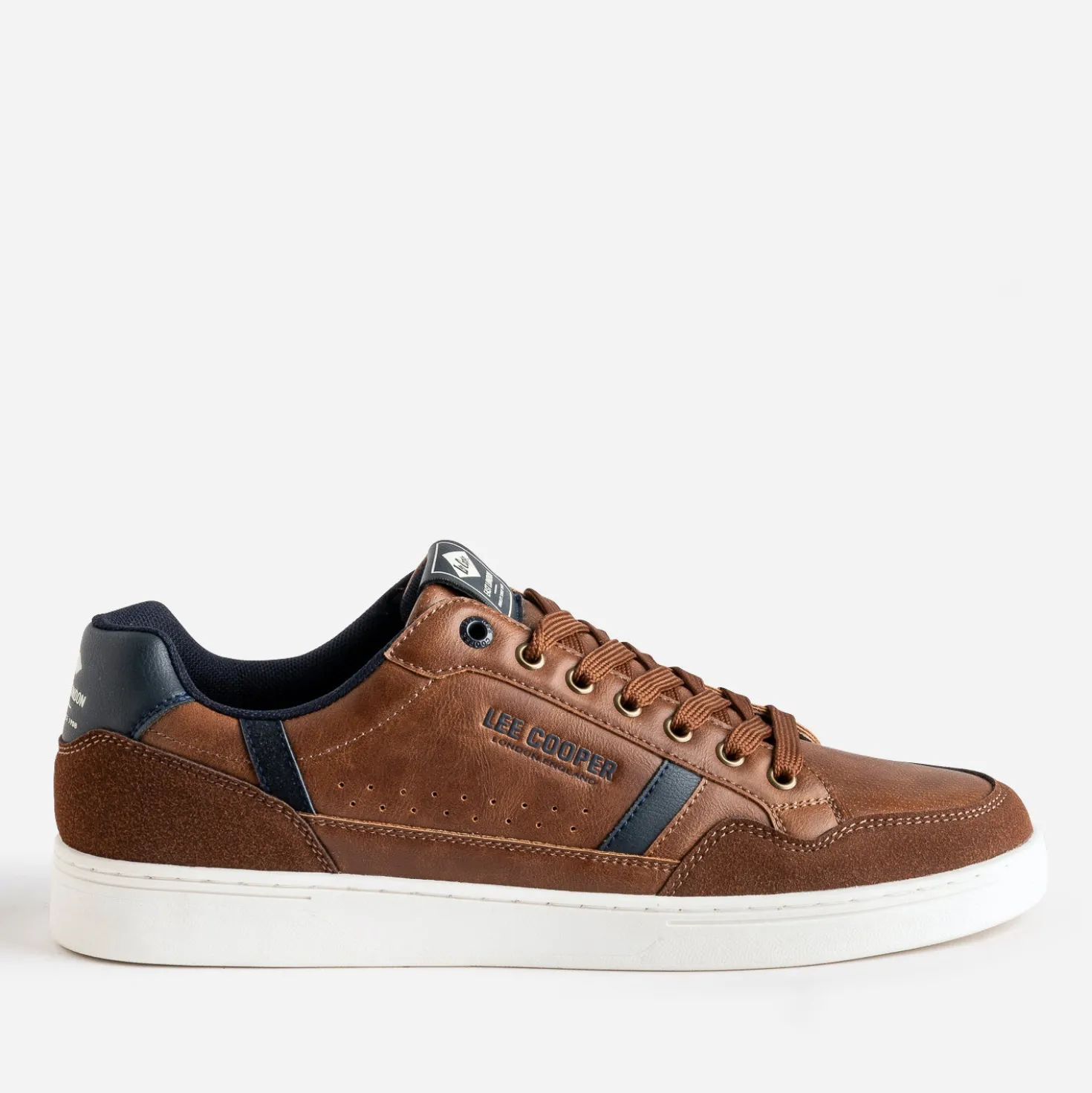Tennis LEE COOPER cognac et marine