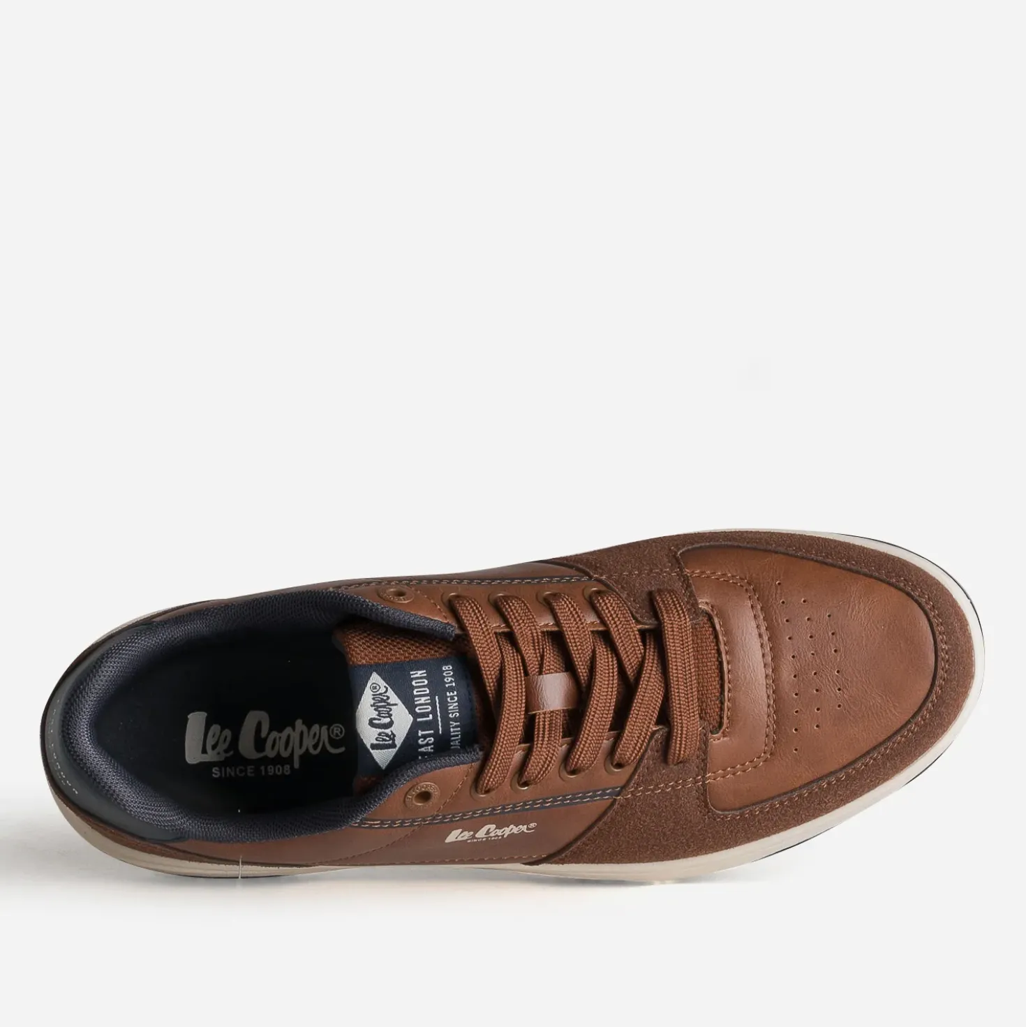 Tennis LEE COOPER cognac et marine