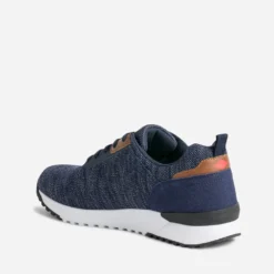 Tennis LEE COOPER marine chiné en mesh