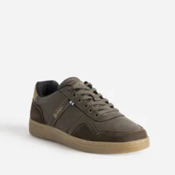 Tennis LEE COOPER marron détails perforations