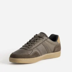 Tennis LEE COOPER marron détails perforations