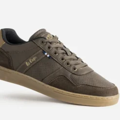 Tennis LEE COOPER marron détails perforations
