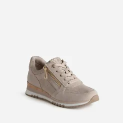 Tennis MARCO TOZZI beige et imprimé python