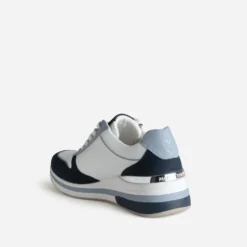 Tennis MARCO TOZZI blanche détails bleus