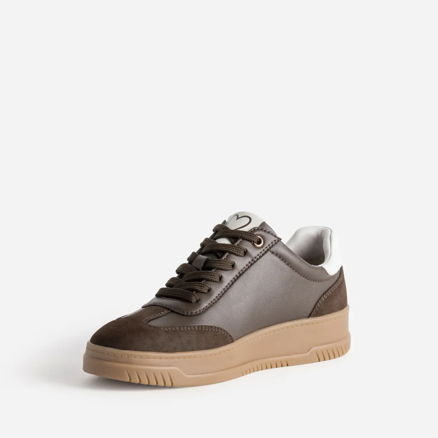 Tennis MARCO TOZZI marron détails pailletés