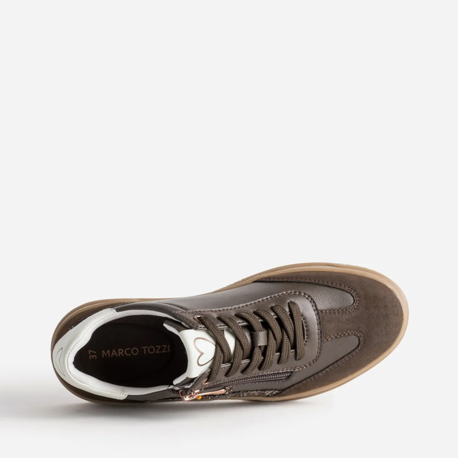 Tennis MARCO TOZZI marron détails pailletés