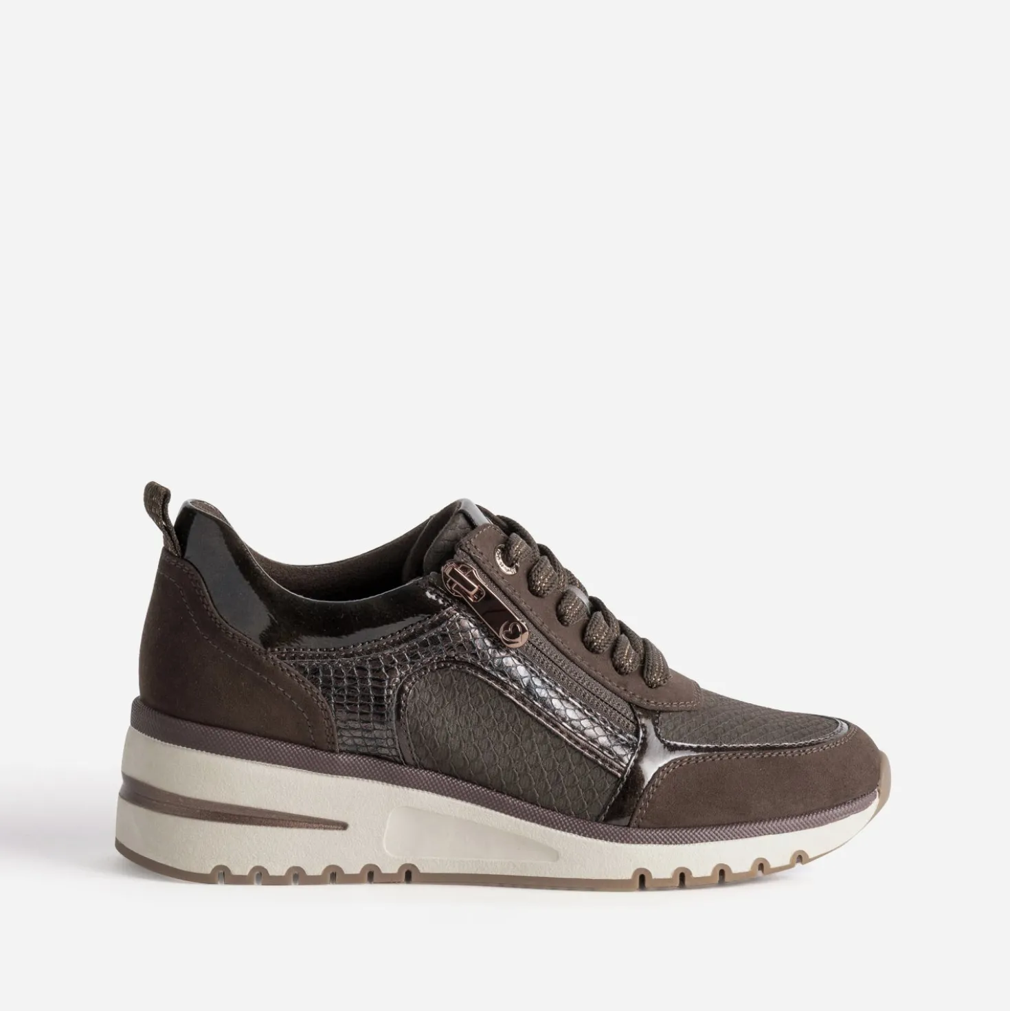 Tennis MARCO TOZZI marron multi-matières