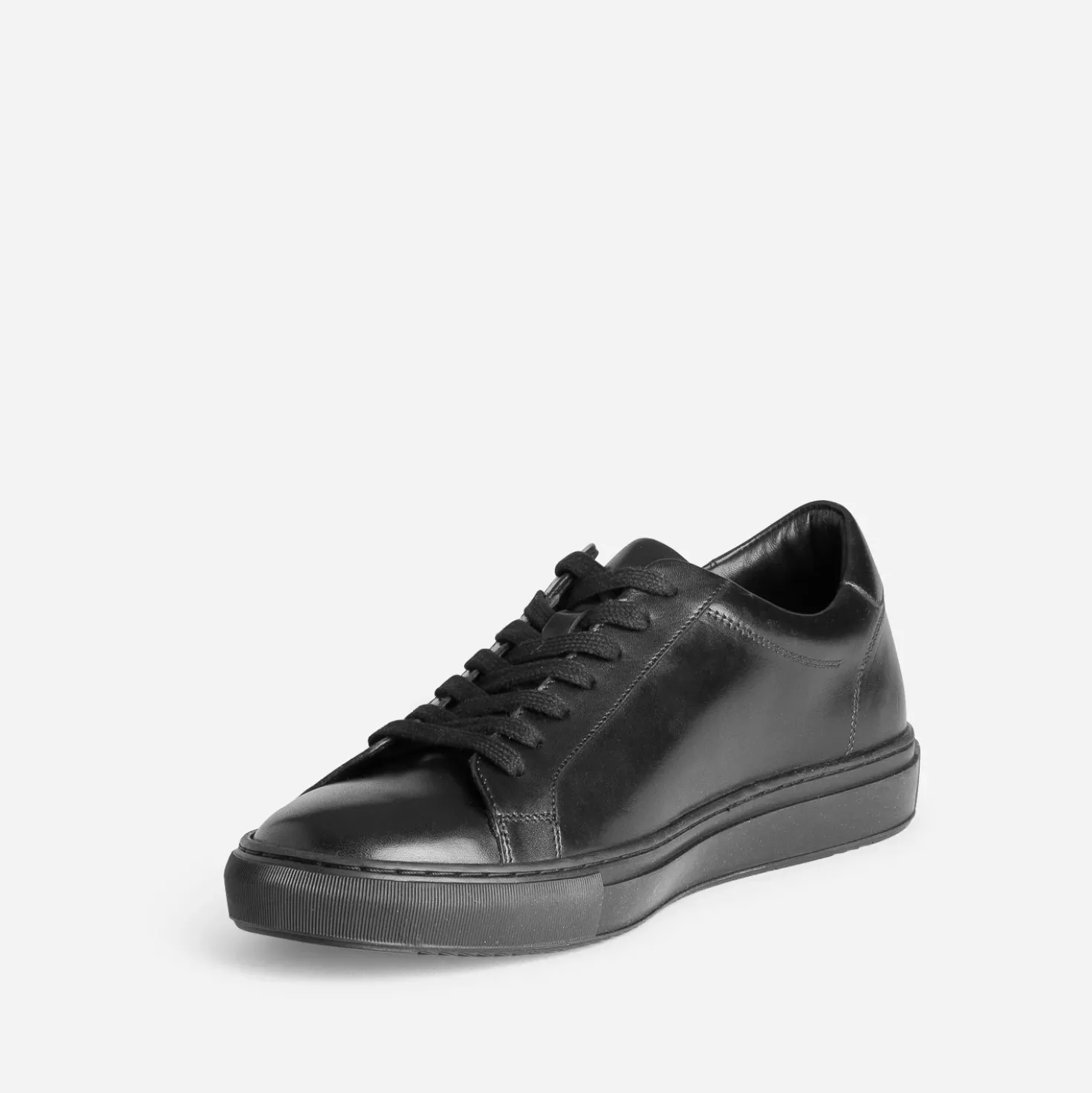 Tennis noire cuir