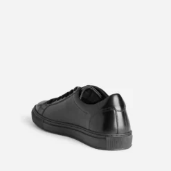 Tennis noire cuir