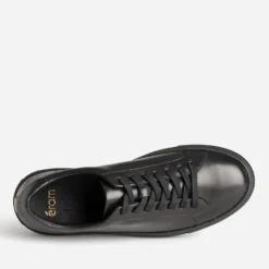 Tennis noire cuir