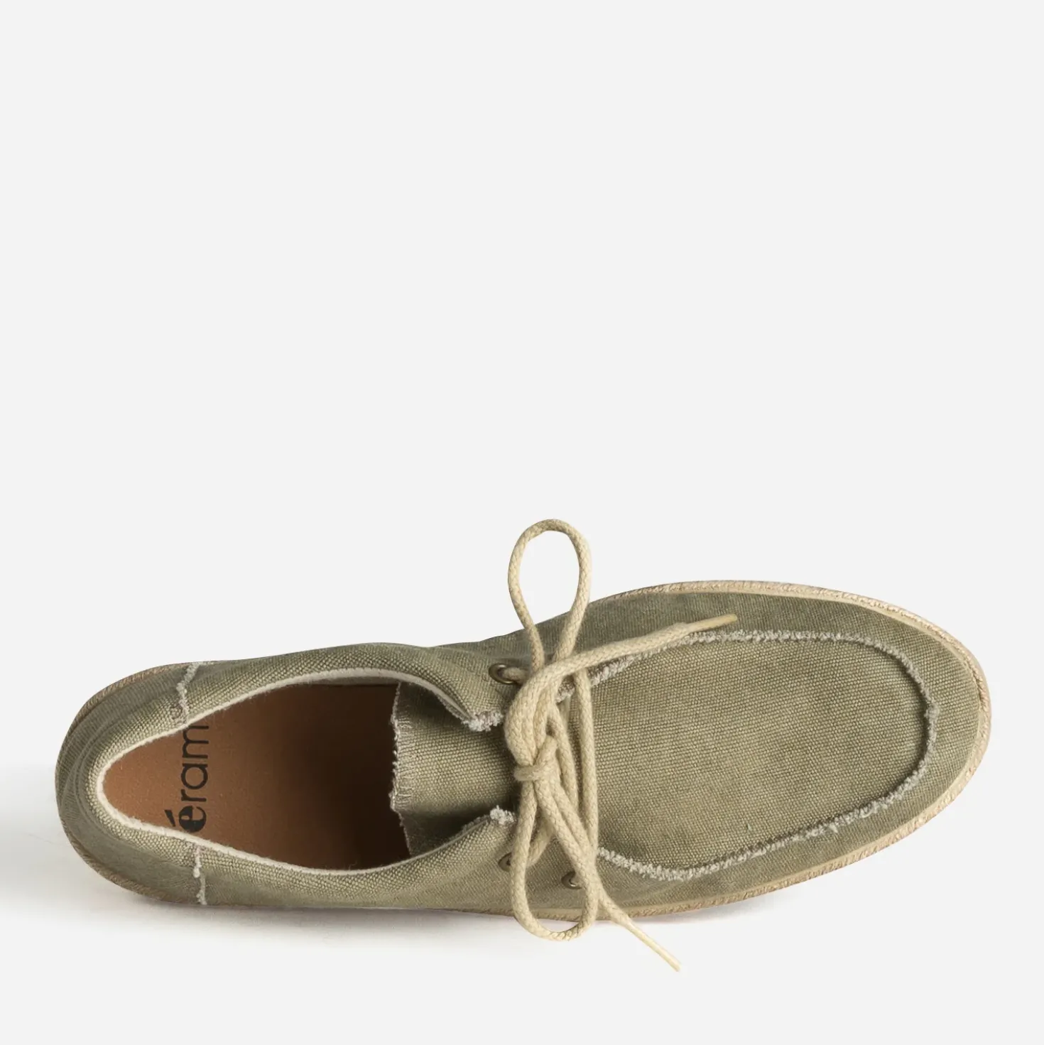 Tennis plateau kaki toile